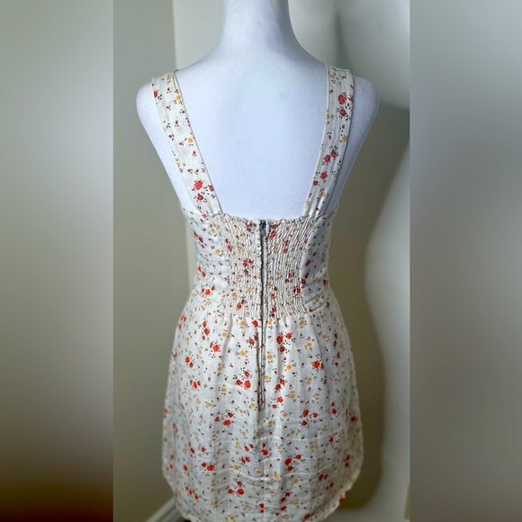 Reformation Floral Print Mini Dress Size 4 - Picture 4 of 9